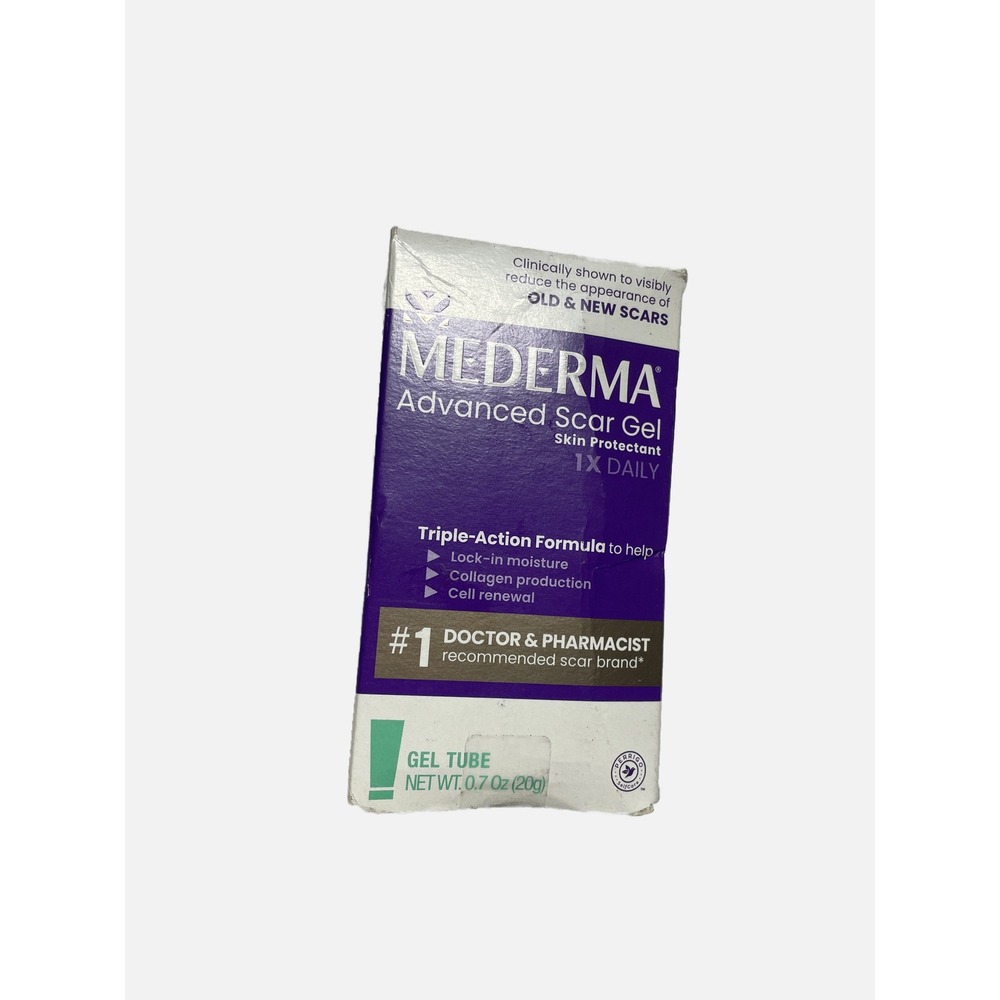 Mederma Advanced Scar Gel Unisex 0.7oz Purple Skin Protectant Triple-Action Form